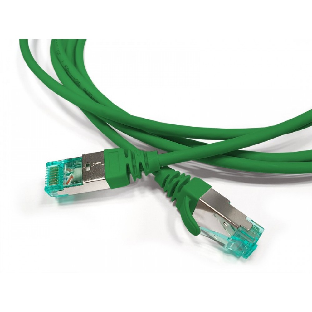 PC-LPT-SFTP-RJ45-RJ45-C6a-2M-LSZH-GN Патч-корд S/FTP, экранированный, категория 6a (100% Fluke Component Tested), 30AWG, LSZH, 2 м, зеленый Hyperline