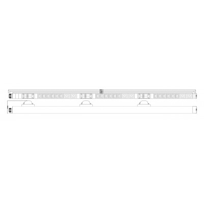 SHT-18IEC-6BIEC-3V-3PVR Блок розеток, вертикальный, 3 блока по 6 розеток IEC320 С13 + 2 розетки IEC320 С19 + авт. выключатель, кабель питания 3м (5х6.