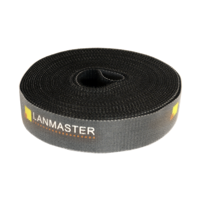 Lanmaster LAN-VCM5M-BK Хомут-липучка LANMASTER шириной 20 мм, 5 м, черный