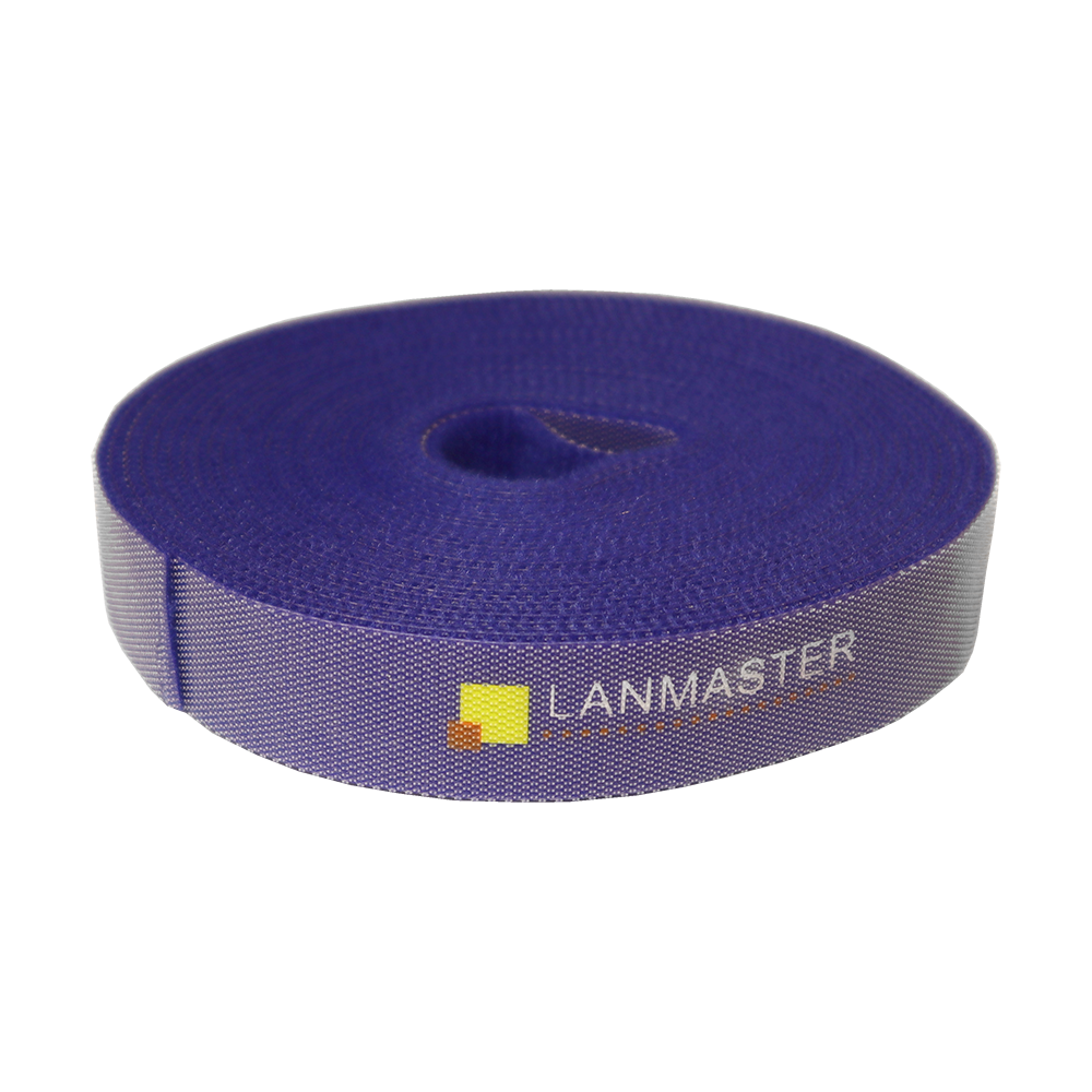 Lanmaster LAN-VCM5M-BL Хомут-липучка LANMASTER шириной 20 мм, 5 м, синий