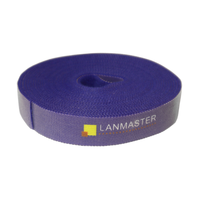 Lanmaster LAN-VCM5M-BL Хомут-липучка LANMASTER шириной 20 мм, 5 м, синий