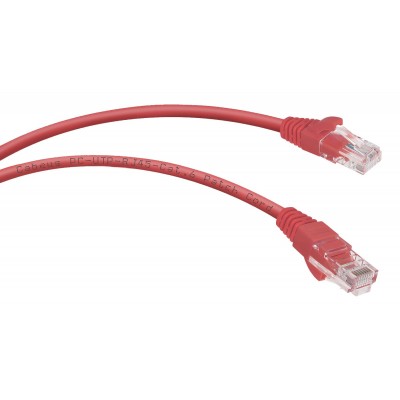 Cabeus PC-UTP-RJ45-Cat.6-1m-RD-LSZH Патч-корд U/UTP, категория 6, 2xRJ45/8p8c, неэкранированный, красный, LSZH, 1м