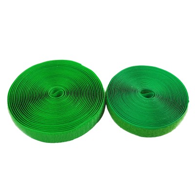 Лента липучая BNH, 20 мм Ш, 5 000 мм Д, материал: полиамид тканное плетение, цвет: зелёный, (в рулоне)