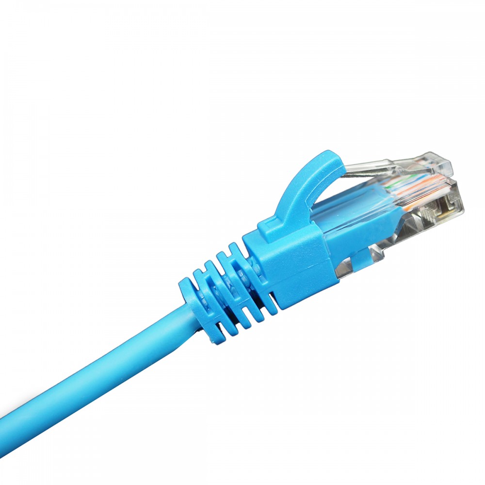 Шнур коммутационный BNH, кат. 5е, неэкр., U/UTP, RJ45/RJ45, d 5,5 0.15м, LSZH, AWG24 синий, (B500-UTP-5E-0.15-LSZH-BL)