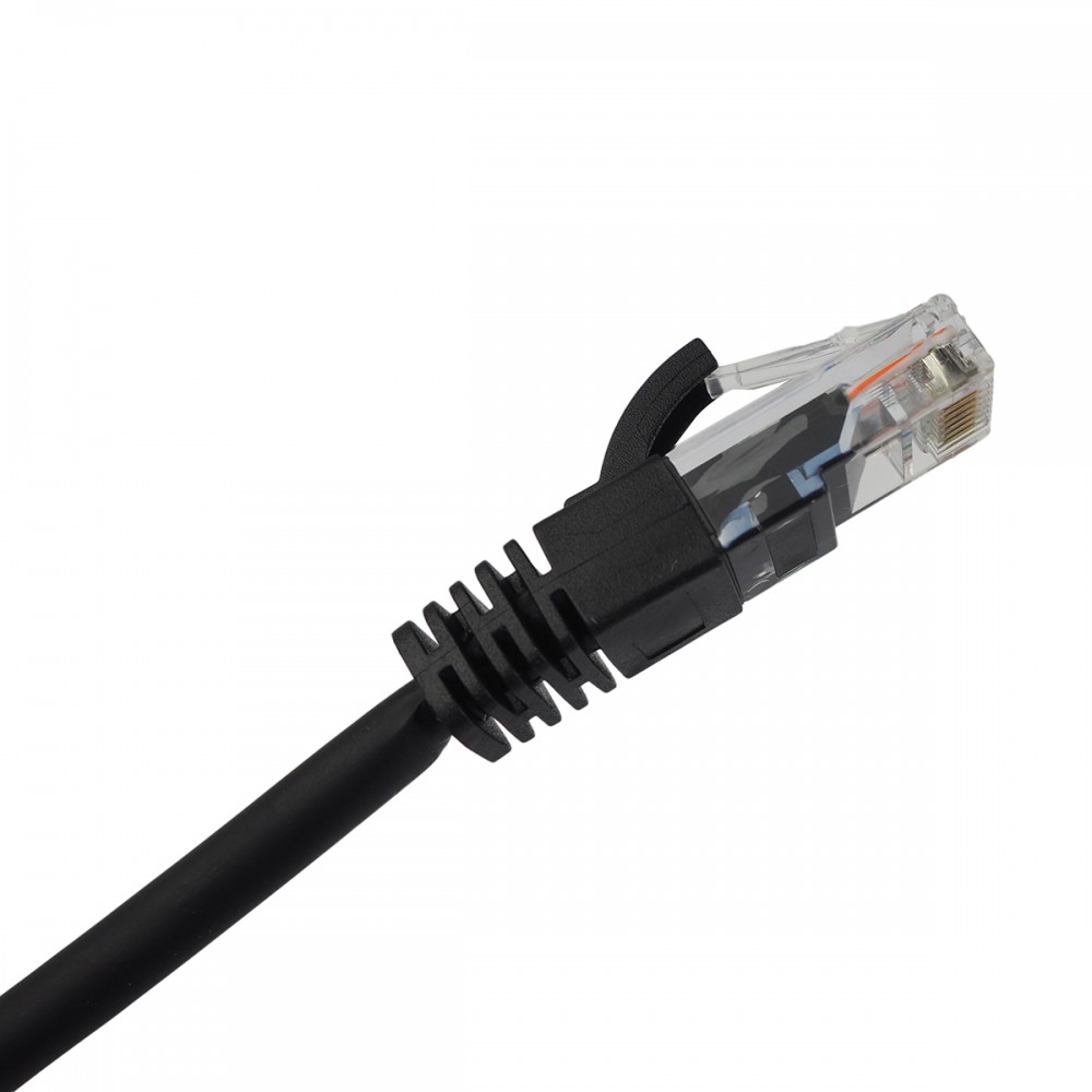 Шнур коммутационный BNH, кат. 5е, неэкр., U/UTP, RJ45/RJ45, d 5,5 0.15м, LSZH, AWG24 чёрный, (B500-UTP-5E-0.15-LSZH-BK)