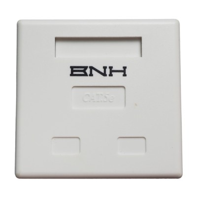 Розетка компьютерная BNH, 2x RJ45, кат. 5е, экр., внешняя, цвет: белый, (B402.2-5E-OB)