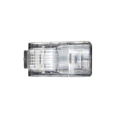 Разъём BNH, RJ45, кат. 6, неэкр., обжимной, для кабеля, 100 шт, цвет: прозрачный