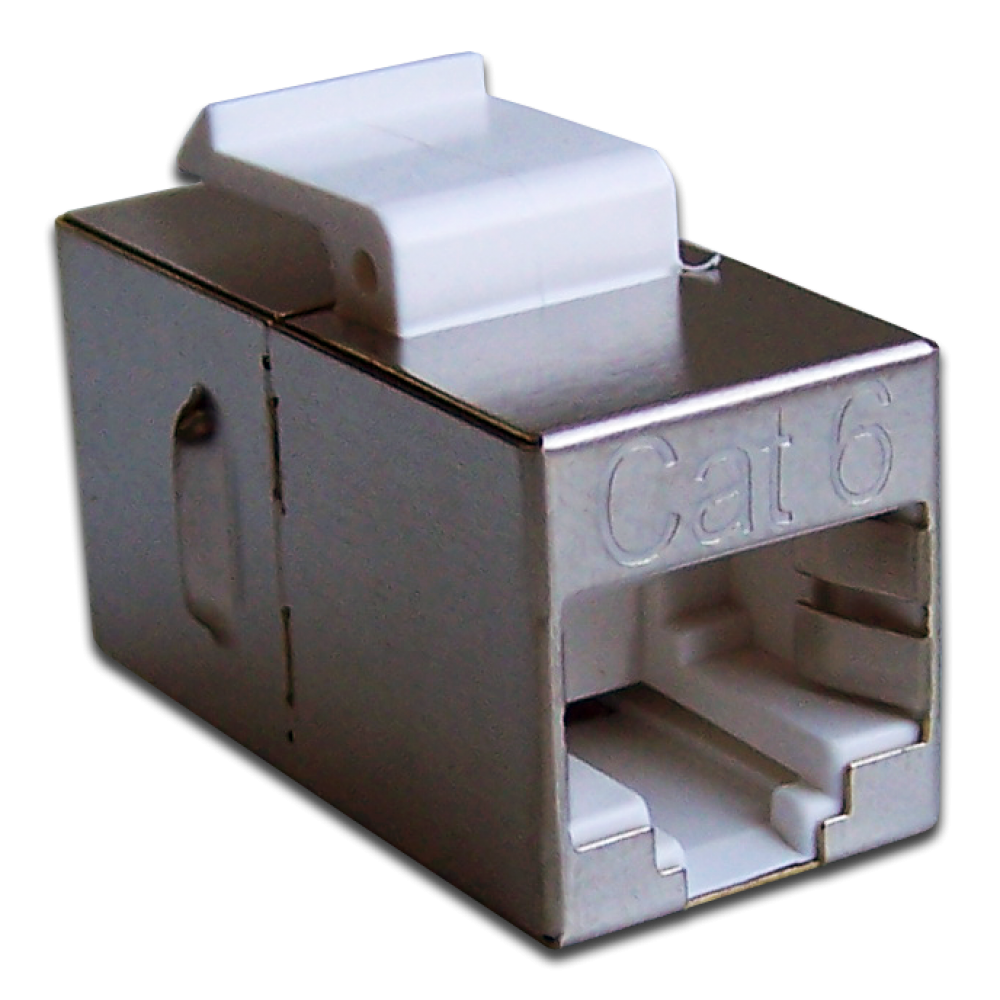 Проходной адаптер (coupler)  BNH, keystone, 2хRJ45, кат. 6, неэкр., 1 шт, цвет: чёрный, (B300.2-6-NB)