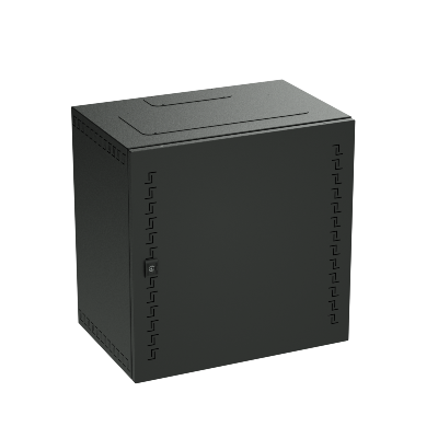 DKC-R5STI1240MTB Шкаф телекоммуникационный навесной, 12 U (600х600х400) дверь метал, цвет черный RAL9005