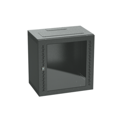 DKC-R5STI1640GSB Шкаф телекоммуникационный навесной, 16 U (800х600х400) дверь стекло, цвет черный RAL9005