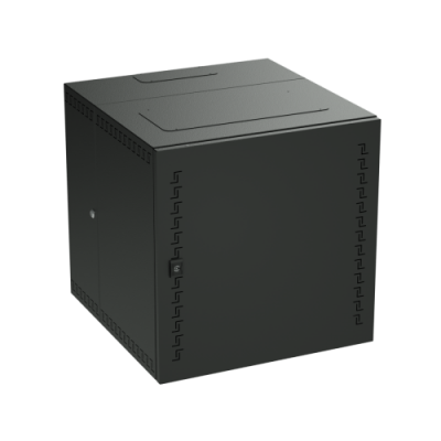 DKC-R5STI1665MTB Шкаф телекоммуникационный навесной, трехсекционный, 16U (800х600х650) дверь стекло, цвет черный RAL 9005