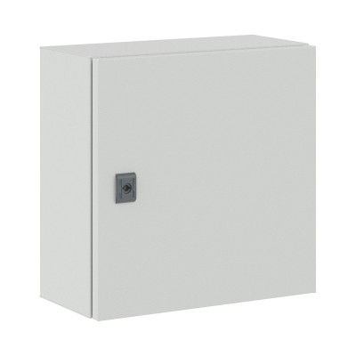 DKC-R5CE0442 Навесной шкаф серии CE, 400х400х200мм (ВхШхГ), со сплошной дверью, с монтажной панелью, IP66, использование вне помещений, цвет серый RAL