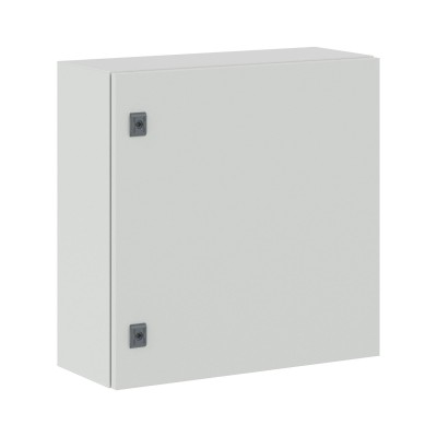 DKC-R5CE0669 Навесной шкаф серии CE, 600х600х250мм (ВхШхГ), со сплошной дверью, с монтажной панелью, IP65, использование вне помещений, цвет серый RAL
