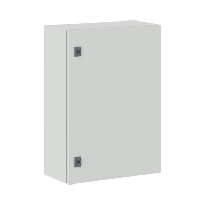 DKC-R5CE0759 Навесной шкаф серии CE, 700х500х250мм (ВхШхГ), со сплошной дверью, с монтажной панелью, IP65, использование вне помещений, цвет серый RAL
