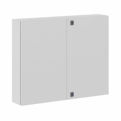 DKC-R5CE0812 Навесной шкаф серии CE, 800х1000х200мм (ВхШхГ), двухдверный, с монтажной панелью, IP55, использование вне помещений, цвет серый RAL 7035