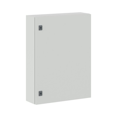 DKC-R5CE0862 Навесной шкаф серии CE, 800х600х200мм (ВхШхГ), со сплошной дверью, с монтажной панелью, IP65, использование вне помещений, цвет серый RAL