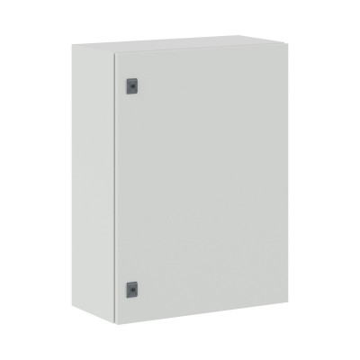 DKC-R5CE0863 Навесной шкаф серии CE, 800х600х300мм (ВхШхГ), со сплошной дверью, с монтажной панелью, IP65, использование вне помещений, цвет серый RAL