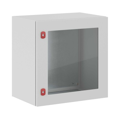 DKC-R5STX0664 Навесной шкаф серии ST,с прозрачной дверью, 600х600х400мм (ВхШхГ), с монтажной панелью, IP66, использование вне помещений, цвет серый RA