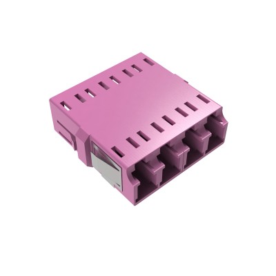 DKC-RNFA54QLC Адаптер LC/UPC-Quad, Senior/Senior, SC-Duplex footprint, OM4, пурпурный