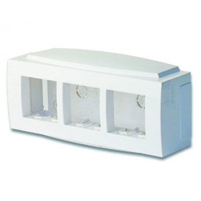 DKC-09221 Коробка модульная для ЭУИ, 6М BRAVA, пластик, белый RAL 9016