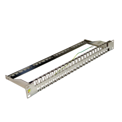 Lanmaster LAN-PPC48OK-STP Патч-панель наборная 19 высокой плотности, экранированная, 48 портов, 1U, с задним органайзером