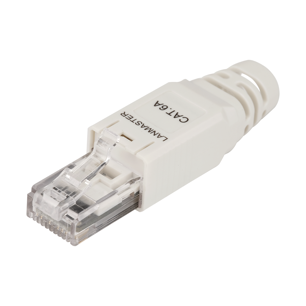 Lanmaster LAN-TMP-U6A-WH Полевой коннектор RJ45 8P8C, неэкранированный, кат.6A