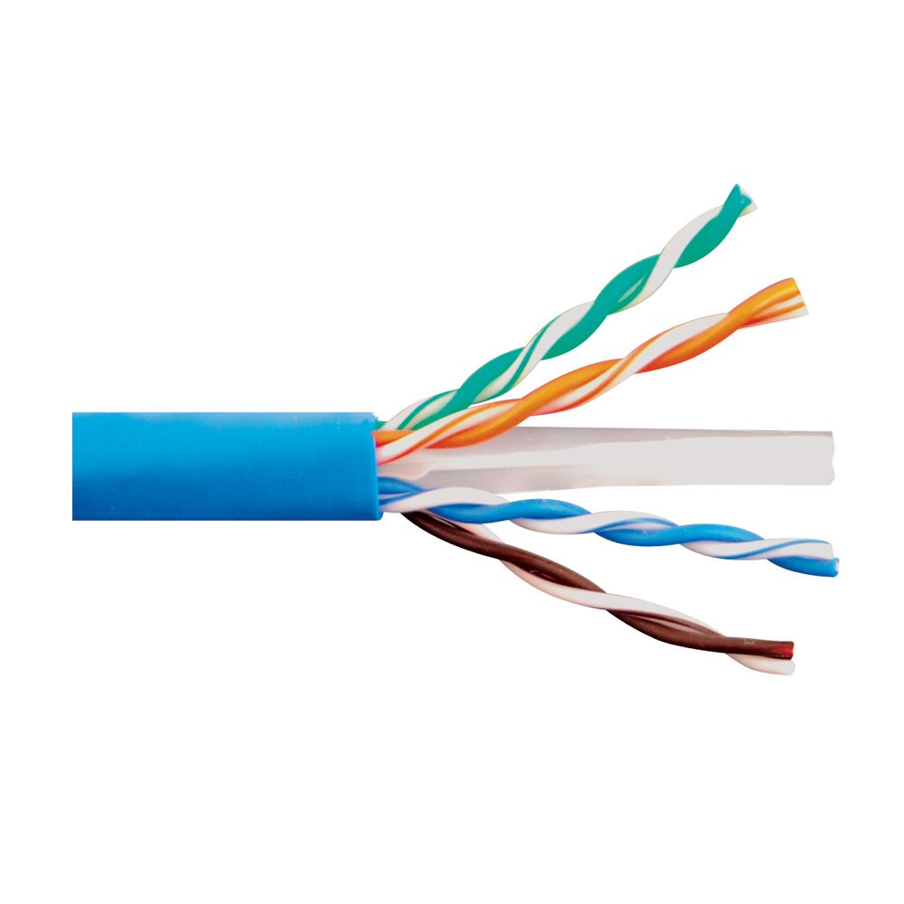 Lanmaster LAN-6EUTP-HFLT-BL Кабель LANMASTER U/UTP, 4 пары, Кат. 6, с перегородкой, 550Mhz, LSZH, нг(A)-HF, синий, 305 м