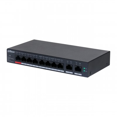 Dahua DH-CS4010-8GT-110, гигабитный PoE коммутатор 8 портов