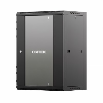 Шкаф настенный телекоммуникационный ONTEK TSN 15U 600х600х770мм, 2 профиля 19, дверь стеклянная, боковые стенки съемные, задняя стенка, разобранный,
