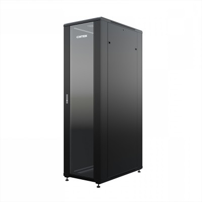 Шкаф напольный универсальный серверный ONTEK TC 47U 600х1000мм, 4 профиля 19, двери стекло и сплошная металл, боковые стенки съемные, регулируемые