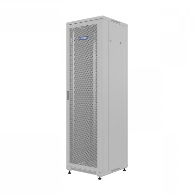Шкаф напольный универсальный серверный ONTEK TC 18U 600х600мм, 4 профиля 19, двери перфорированная и сплошная металл, боковые стенки съемные,