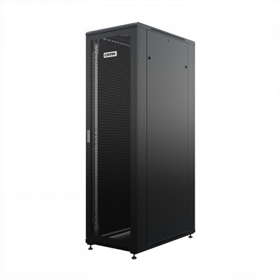 Шкаф напольный универсальный серверный ONTEK TC 42U 600х1000мм, 4 профиля 19, двери перфорированная и сплошная металл, боковые стенки съемные