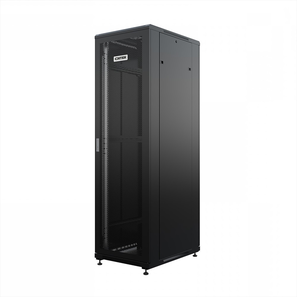 Шкаф напольный универсальный серверный ONTEK TC 22U 600х800мм, 4 профиля 19, двери перфорированная и перфорированная, боковые стенки съемные