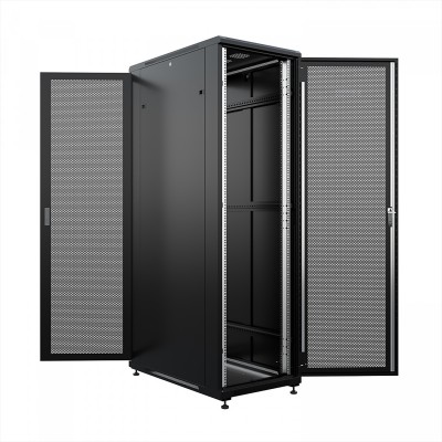 Шкаф напольный универсальный серверный ONTEK TC 42U 800х1000мм, 4 профиля 19, двери перфорированная и перфорированная, боковые стенки съемные