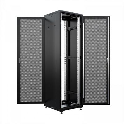 Шкаф напольный универсальный серверный ONTEK TC 47U 600х600мм, 4 профиля 19, двери перфорированная и перфорированная, боковые стенки съемные