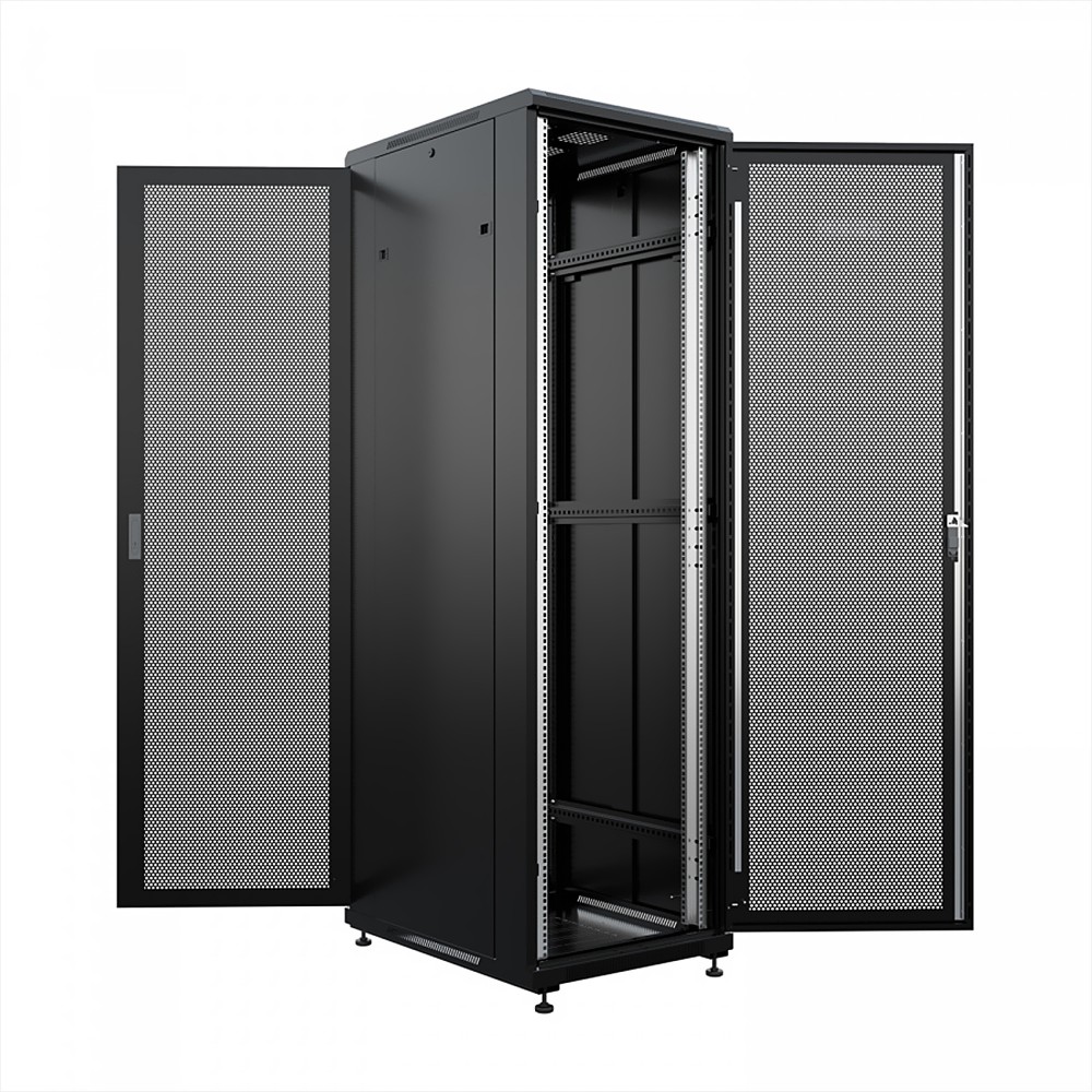 Шкаф напольный универсальный серверный ONTEK TC 47U 600х800мм, 4 профиля 19, двери перфорированная и перфорированная, боковые стенки съемные