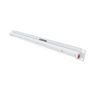 Панель осветительная ONTEK, светодиодная (LED), крепление 19 1U, 220V, кабель 1.5м, немецкий стандарт, серый RAL 7035