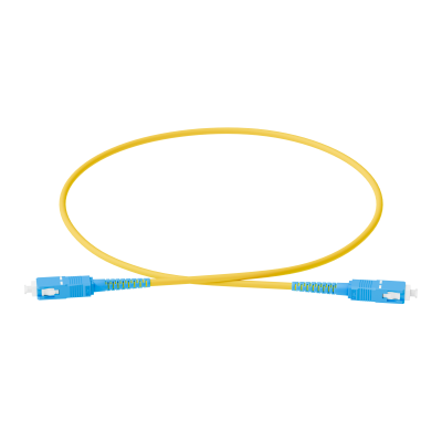 Патч-корд оптический, симплексный, SC-SC, UPS, 0.5 м., OS2, LSZH, жёлтый