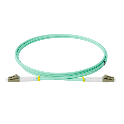 Патч-корд оптический, дуплексный, LC-LC, UPS, 1.0 м., OM3, LSZH, бирюзовый