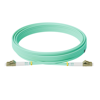 Патч-корд оптический, дуплексный, LC-LC, UPS, 5.0 м., OM3, LSZH, бирюзовый