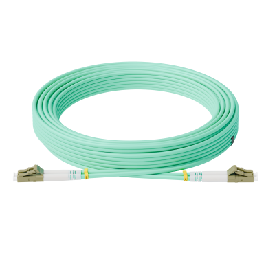 Патч-корд оптический, дуплексный, LC-LC, UPS, 10.0 м., OM3, LSZH, бирюзовый