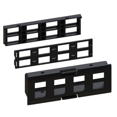 Lanmaster LAN-FRM-IN-8MPO Адаптерная планка 8 х MPO (без адаптеров)