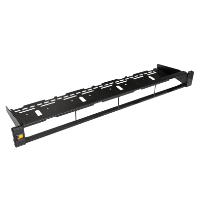Lanmaster LAN-FRM-PP-FO/1U Патч-панель модульная 19, на 4 вставки, 1U, с органайзером под оптический кабель