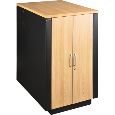 Lanmaster LAN-DC-CBSP-42U-WD Шкаф LANMASTER SOUNDPROOF звукоизолированный 42U 750x1039 мм, отделка под дерево, цвет лиственница