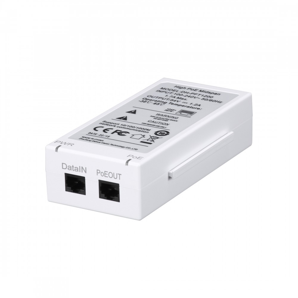 Dahua DH-PFT1200, инжектор Hi-PoE Dahua DH-PFT1200, инжектор Hi-PoE