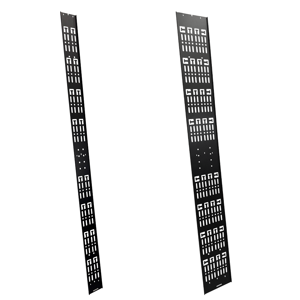 Lanmaster LAN-DC-CB-48U-VTR120 Вертикальный перфорированный лоток для шкафов LAN-DC 48U и TWT-CBB 47U, шириной 120 мм, черный