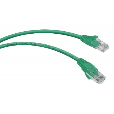 Cabeus PC-UTP-RJ45-Cat.6-0.3m-GN-LSZH Патч-корд U/UTP, категория 6, 2xRJ45/8p8c, неэкранированный, зеленый, LSZH, 0.3м