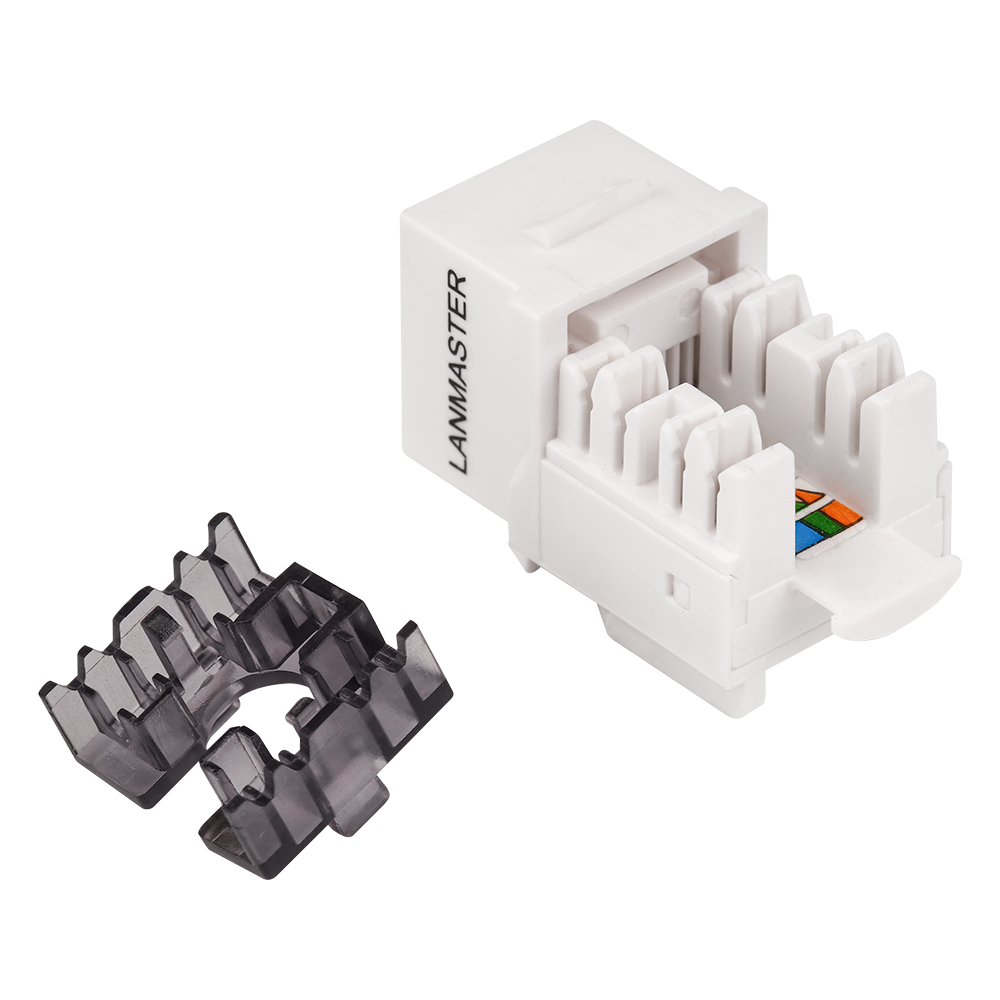Lanmaster LAN-OK45U6/90N-WH Модуль Keystone, RJ45, неэкранированный, кат.6, без шторки, 90 градусов, белый, Lanmaster LAN-OK45U6/90N-WH Модуль Keystone, RJ45, неэкранированный, кат.6, без шторки, 90 градусов, белый,