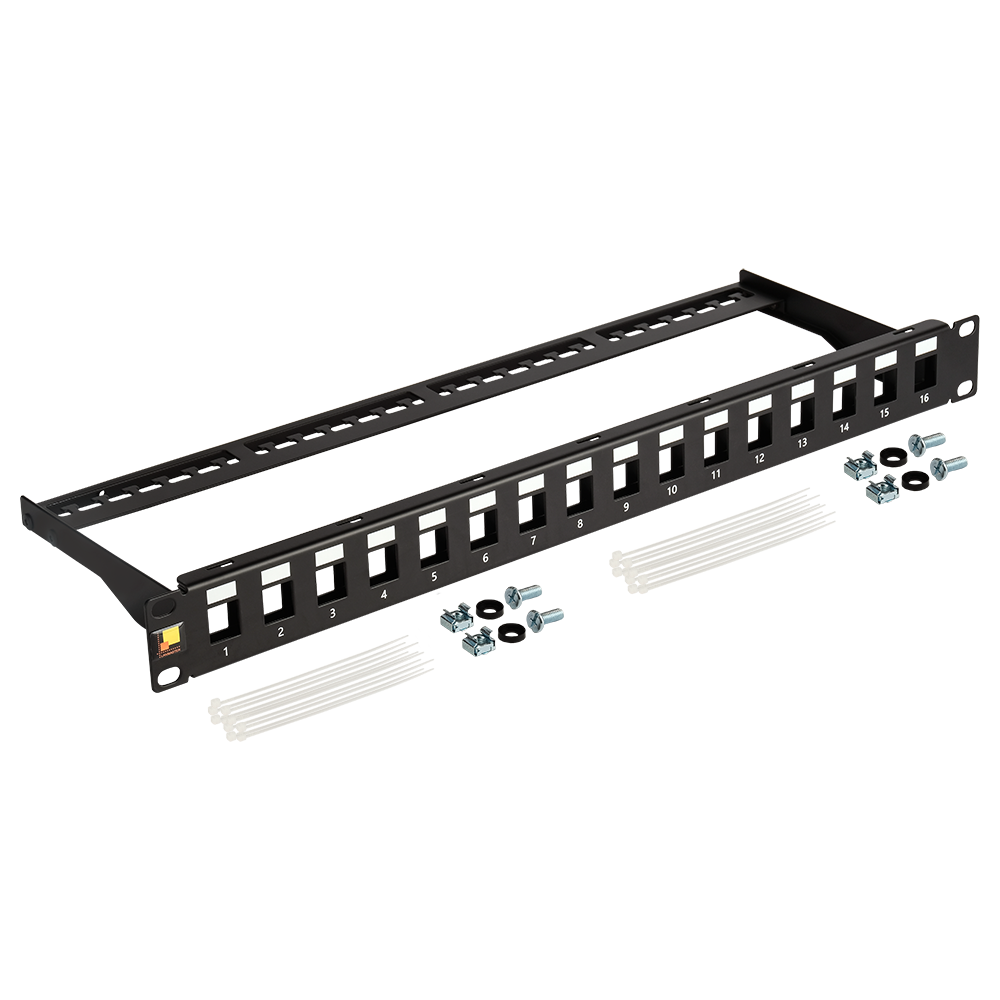Lanmaster LAN-PPN16OK-UTP Патч-панель наборная 19 Lanmaster LAN-PPN16OK-UTP Патч-панель наборная 19