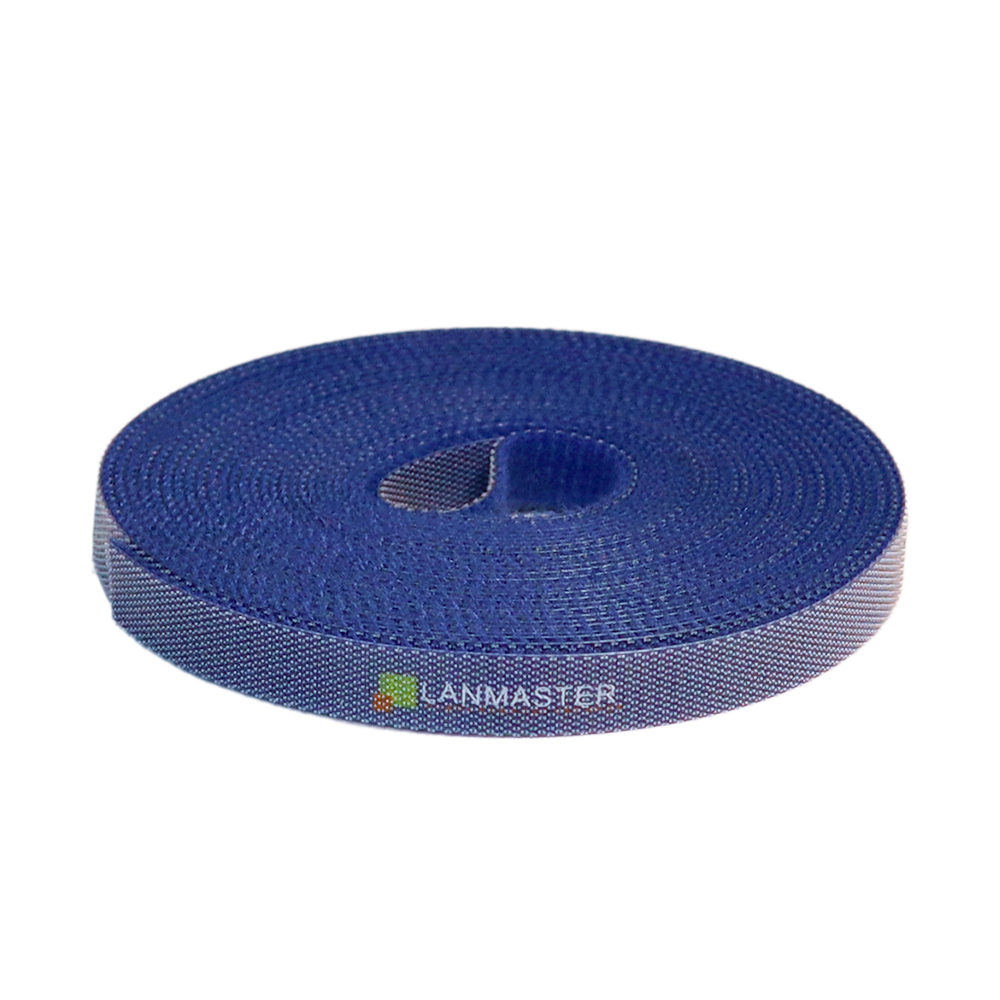 Lanmaster LAN-VCS5M-BL Хомут-липучка LANMASTER шириной 10 мм, 5 м, синий, Lanmaster LAN-VCS5M-BL Хомут-липучка LANMASTER шириной 10 мм, 5 м, синий,